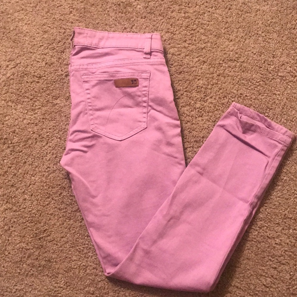 Joe’s Jeans lilac skinny ankle jeans